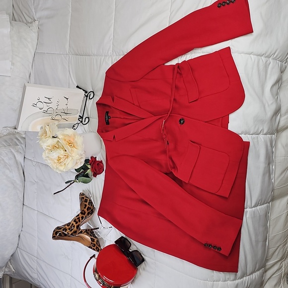 2PC Talbots Suit Set Skirt Blazer Set  Elegant Wear Office Wear Career Wedding - Picture 15 of 16